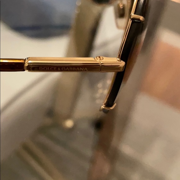 Dolce and Gabbana brown gold tortoise sunglasses - Picture 6 of 7